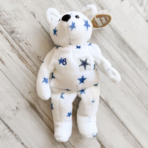 Vintage 1999 Salvino’s Bammers Troy Aikman #8 Dallas Cowboys Bear NFL Plush NWT - Picture 5 of 16